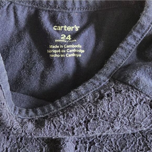 3/$10 Carter's long sleeve shirt size 24 m - Picture 4 of 4